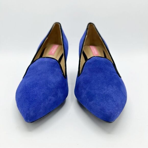 Isaac Mizrahi New York Joy Cobalt Blue Suede Pump Kitten Heel Pointed Toe Sz 7.5 - Picture 4 of 13